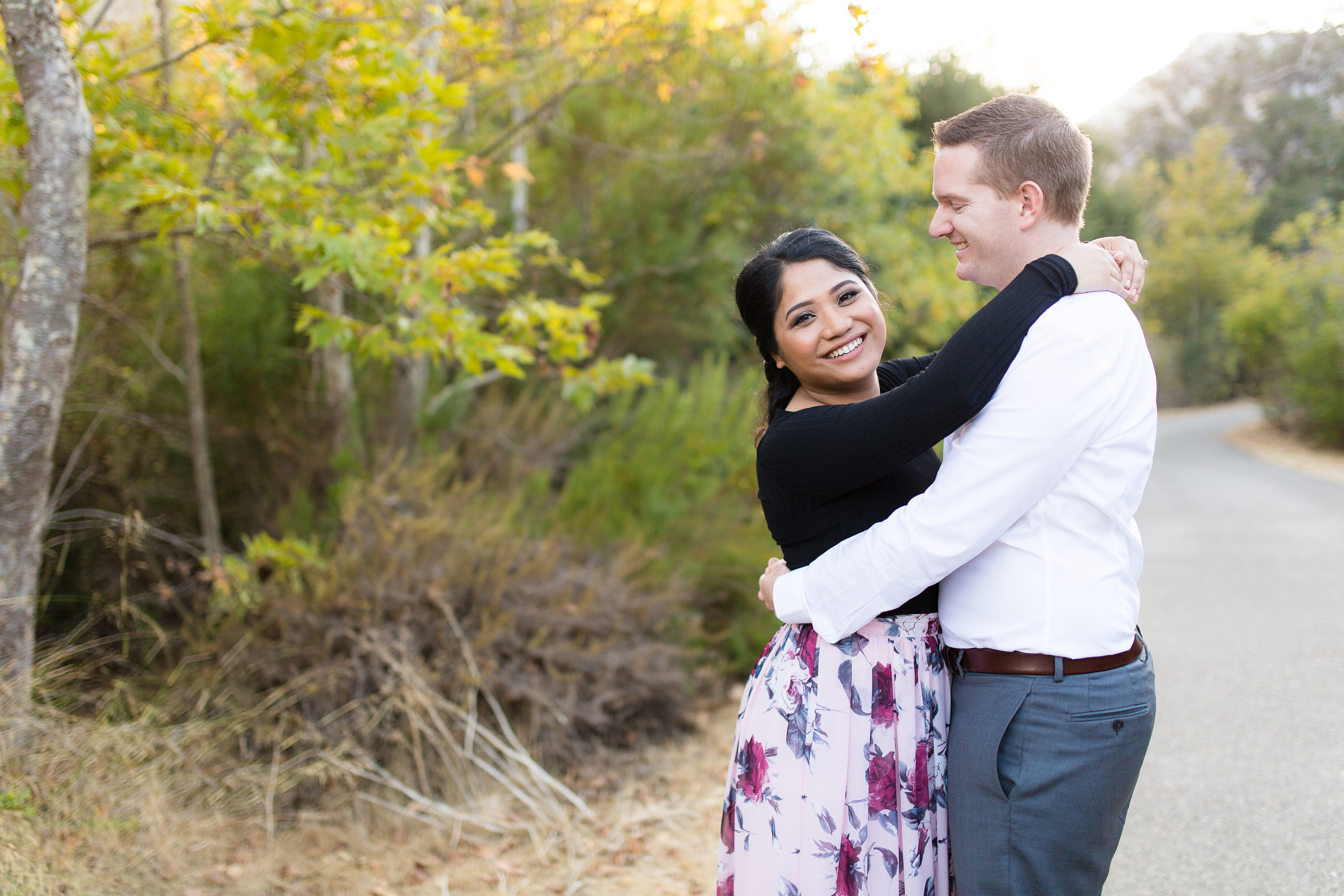 Solstice Canyon engagement photo session