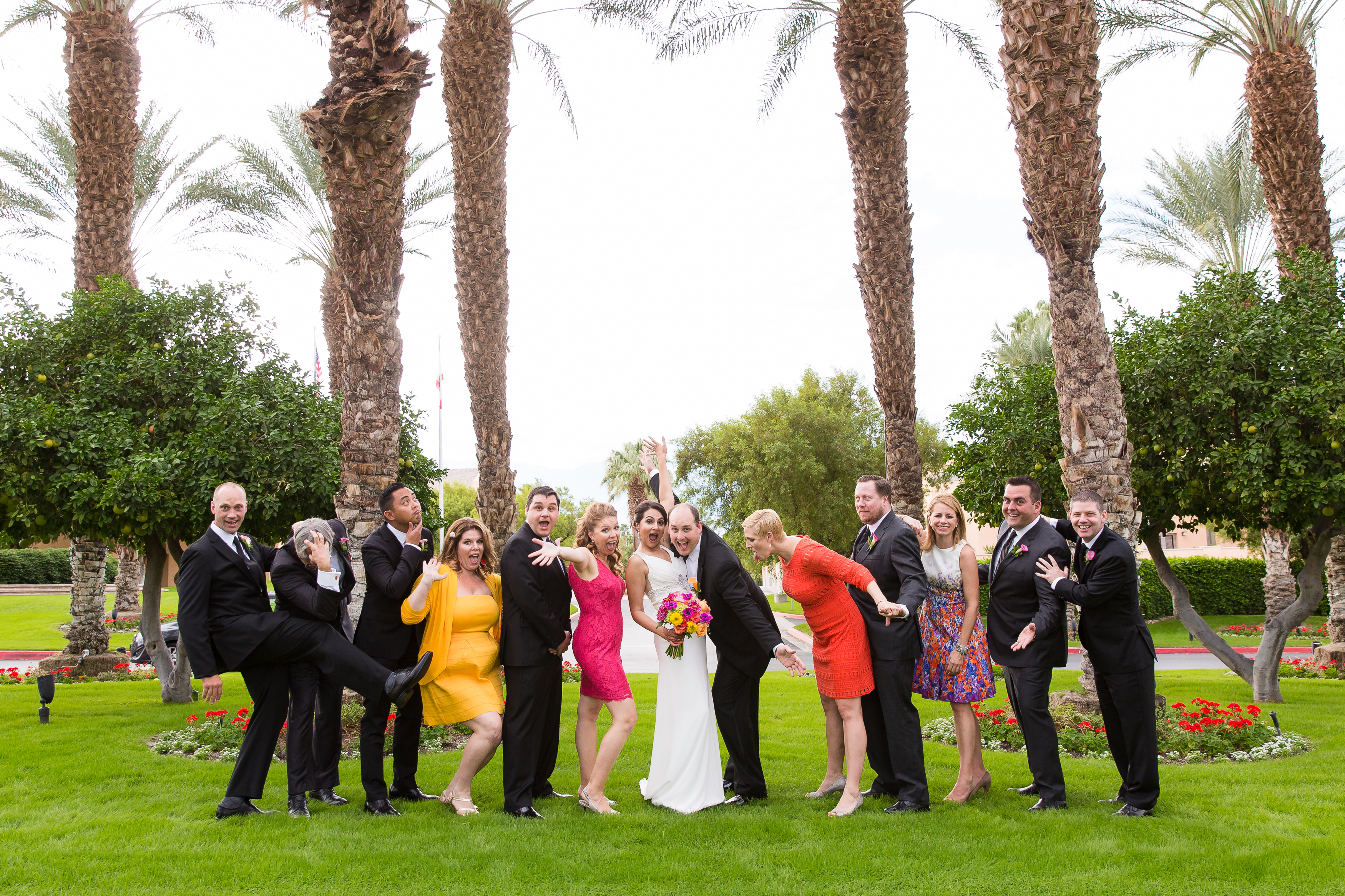 Wedding party at Westin Mission Hills in Rancho Mirage