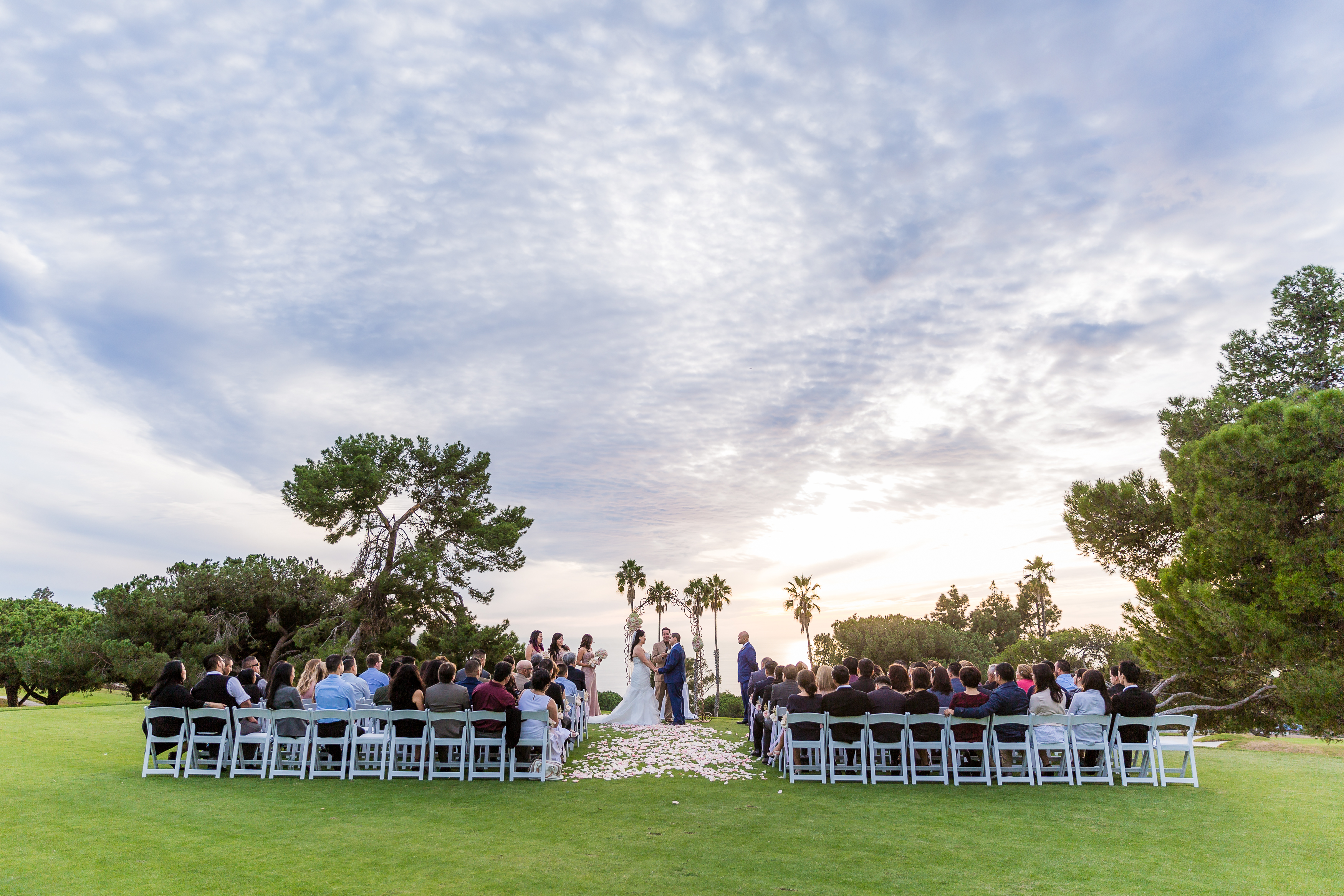 Wedding ceremony Rancho Palos Verdes wedding