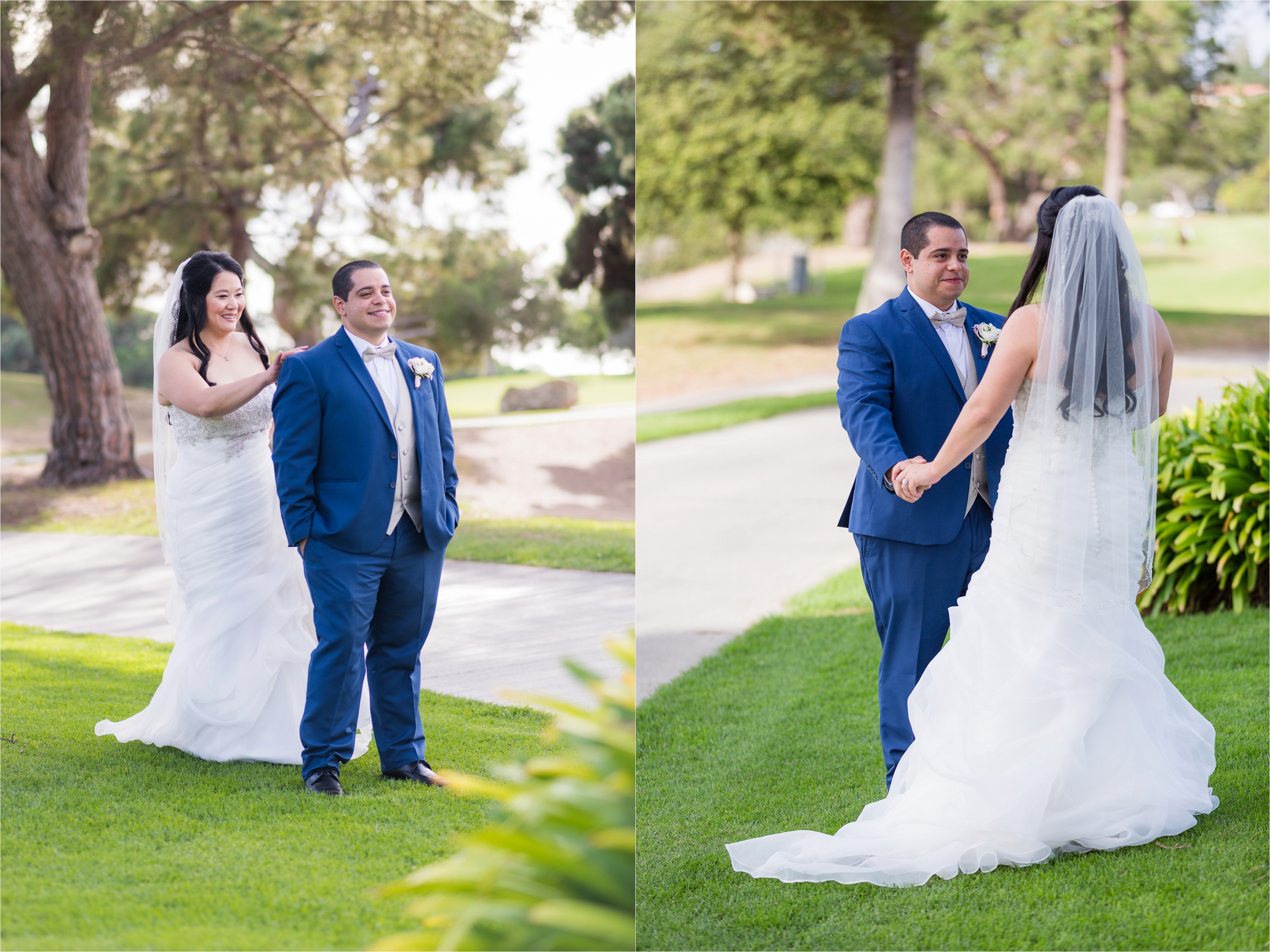 First look at Rancho Palos Verdes Wedding