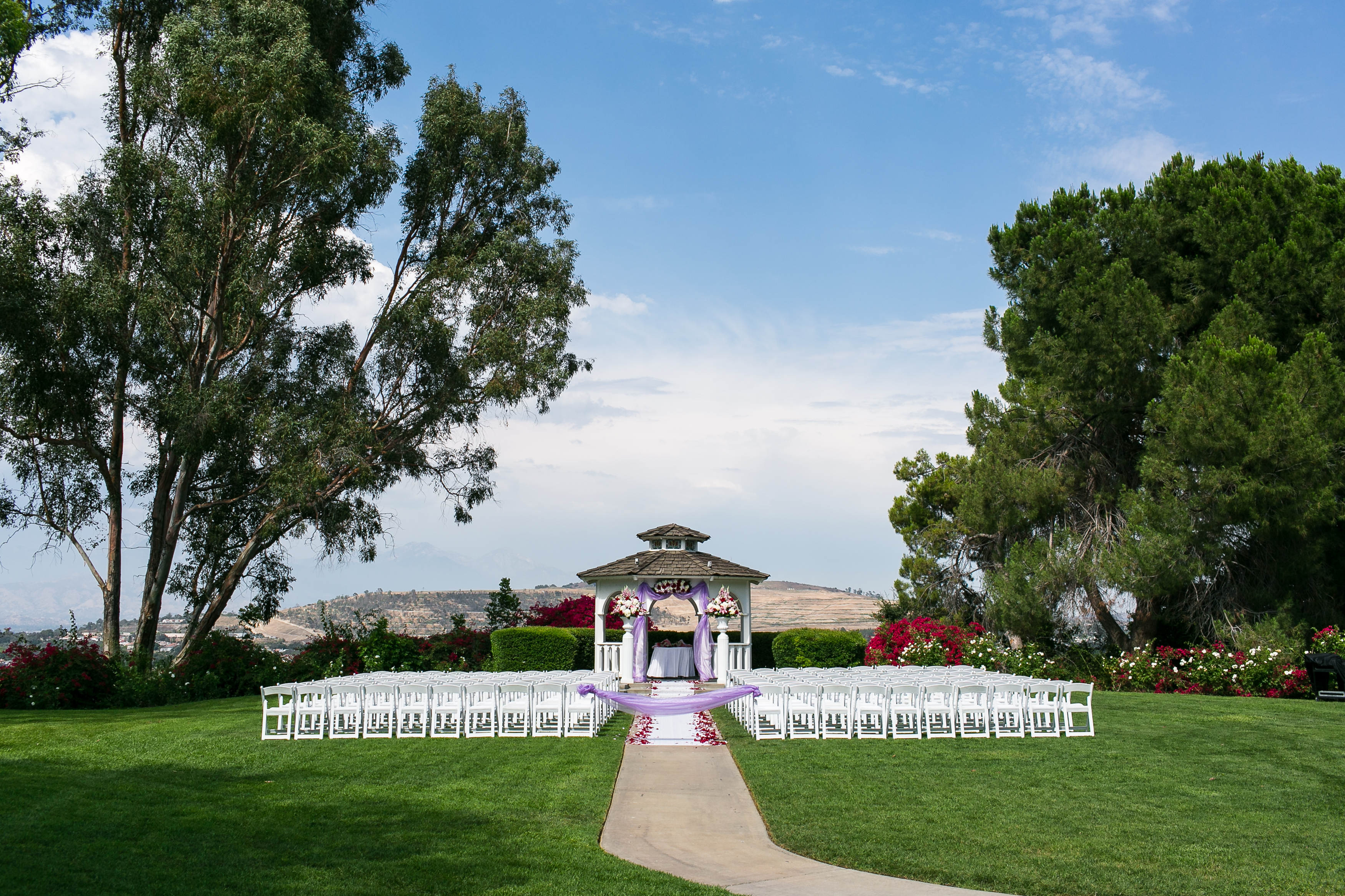 Wedding ceremony site at Pacific Palms Resort in City of Industry