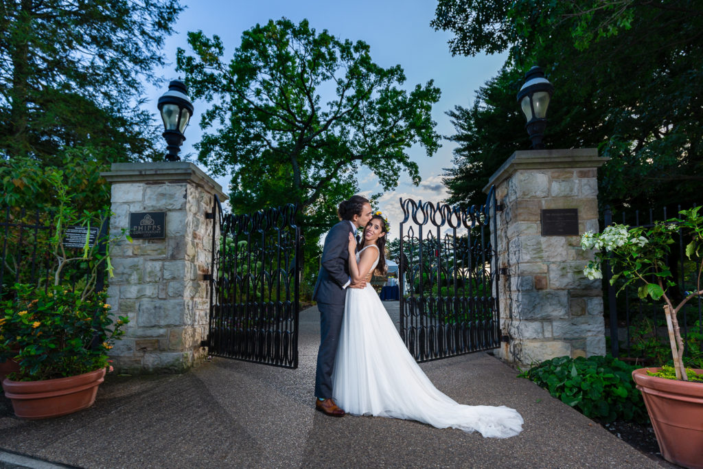 Gated Entrance at Phipps Conservatory Wedding