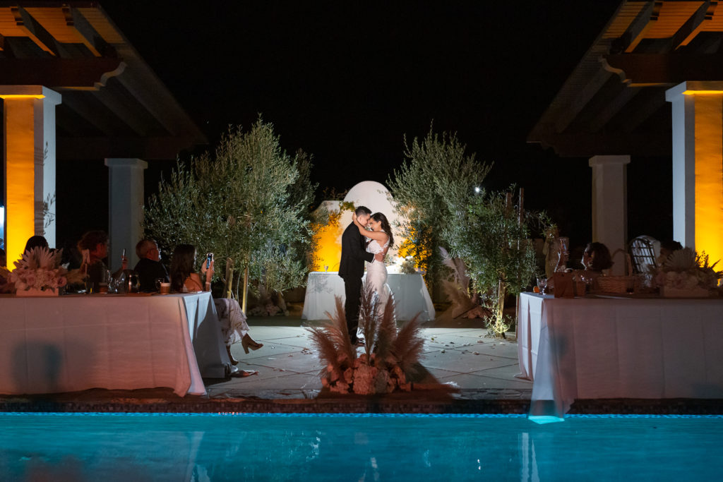 Malibu Estate wedding at night