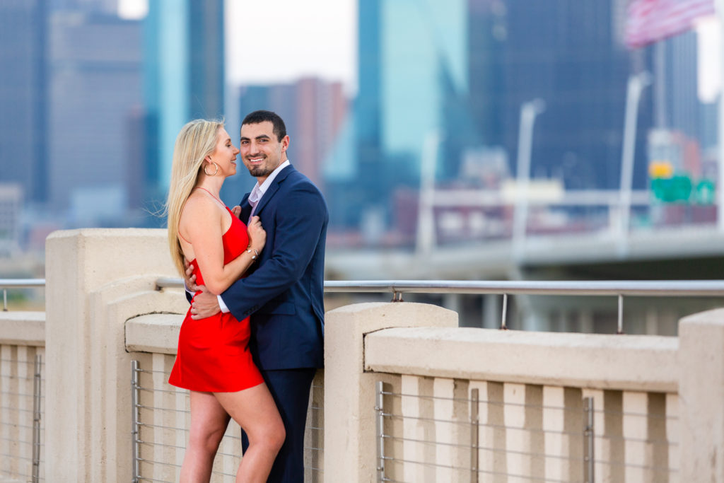 Engagement Session Photos in downtown Dallas