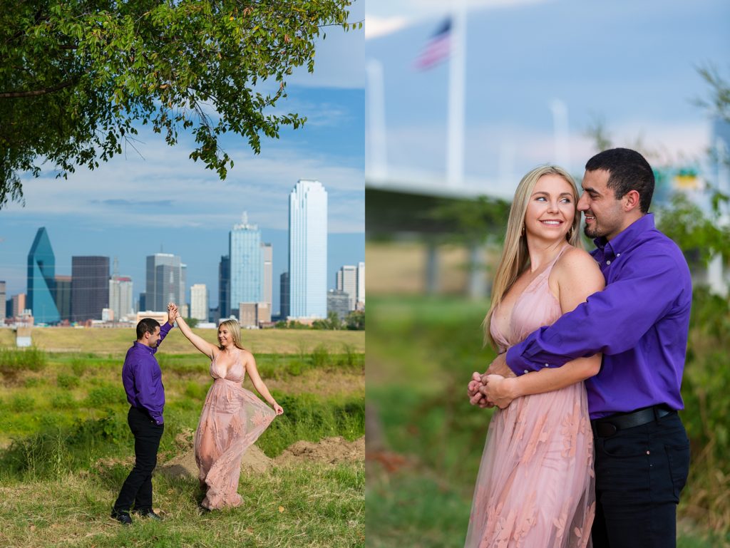 Engagement Session Photos Downtown Dallas photoshoot
