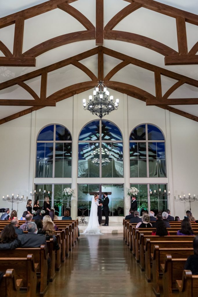 Wedding ceremony at the Chapel at Ana Villa