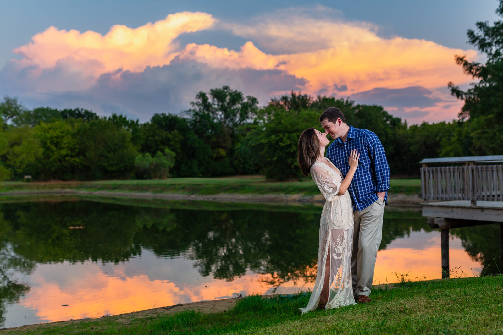 Colleyville Park Engagement Photos