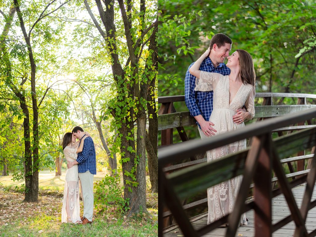 engagement photoshoot in a park in Colleyville