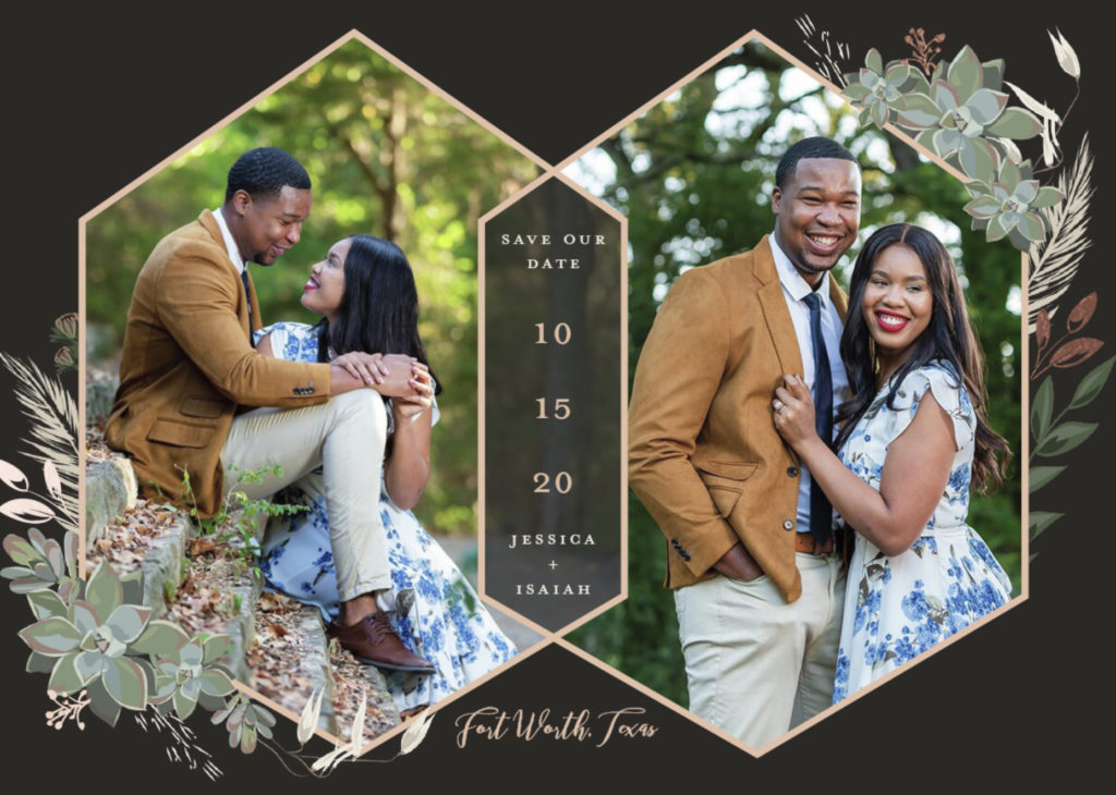 Use your Engagement Images for Save The Dates