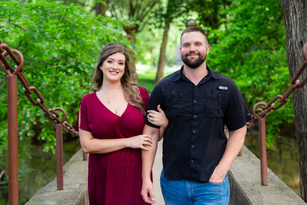 Engagement session at Prather Park in Dallas