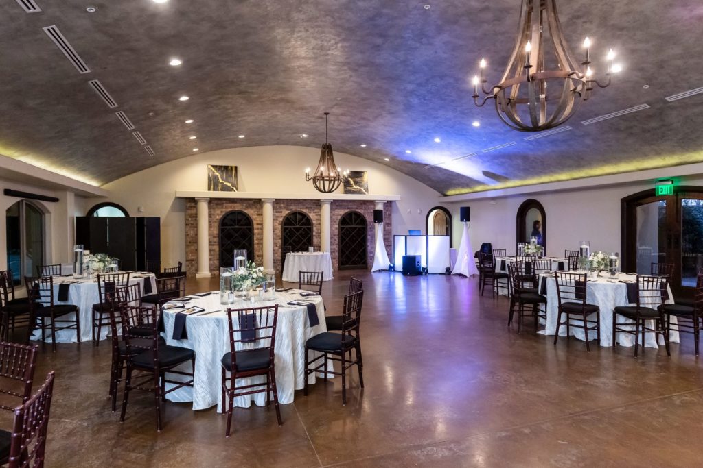 La Cava ballroom at the Chapel at Ana Villa