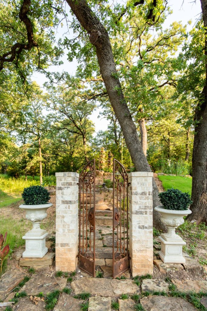 Iron gate that leads to secret garden