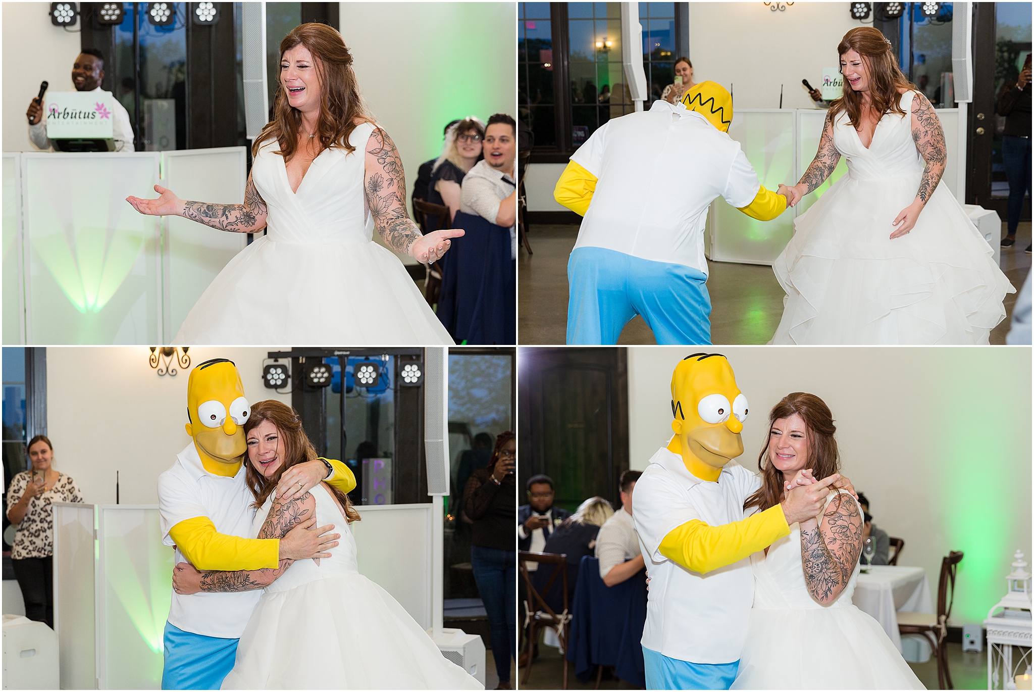 Homer Simpson wedding parent dance by Stefani Ciotti Photography