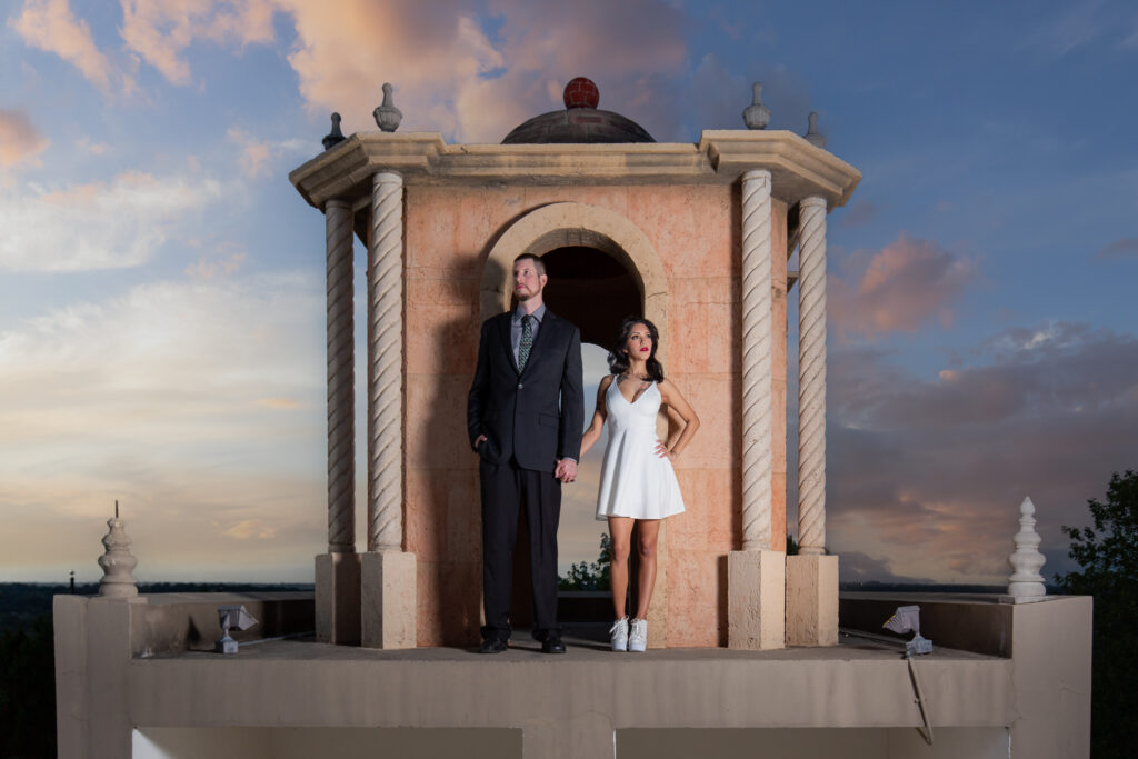 Dallas wedding photographers capture couple standing together hand in hand