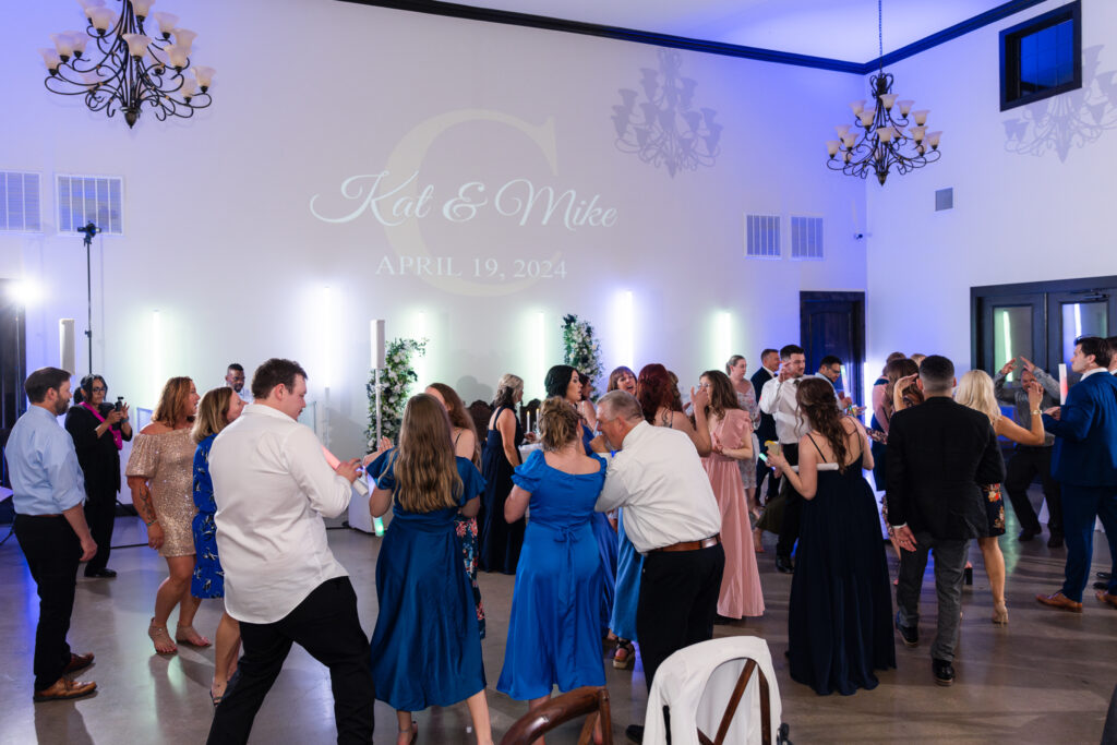 Azle TX wedding venue Stoney Ridge Villa reception dance floor